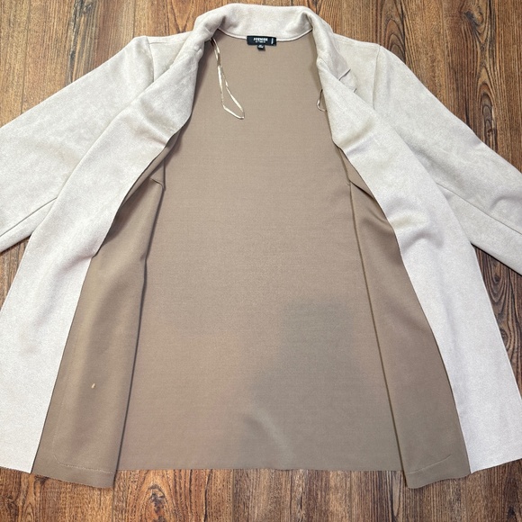 Faux Suede Peak Lapel Jacket - Picture 7 of 11